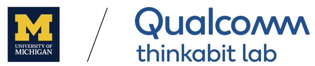University of Michigan and Qualcomm Thinkabit Lab logos